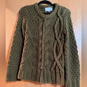 J.O.A. Olive Cable Knit Sweater